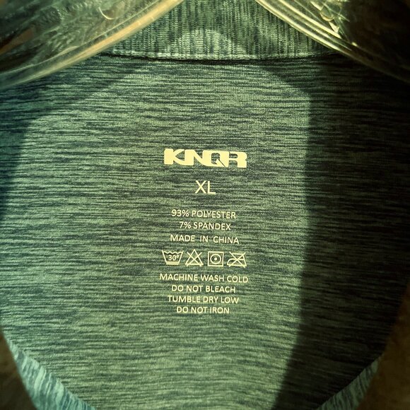 KNQR Mens Performance Polo XL Quick Dry Athletic Workout Running Golf Soft - Picture 6 of 7